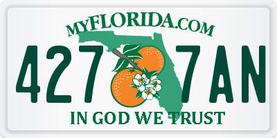 FL license plate 4277AN
