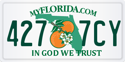 FL license plate 4277CY