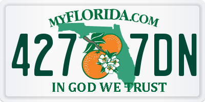 FL license plate 4277DN