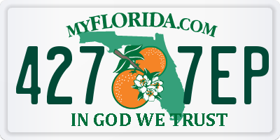 FL license plate 4277EP
