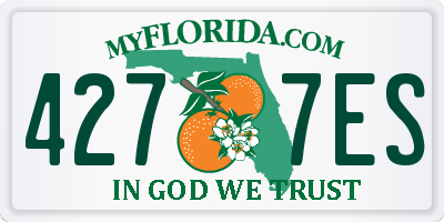 FL license plate 4277ES