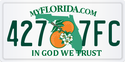 FL license plate 4277FC
