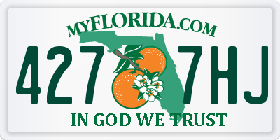 FL license plate 4277HJ