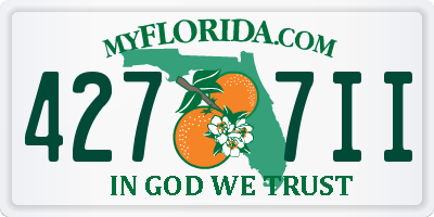 FL license plate 4277II