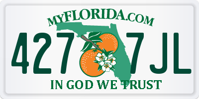 FL license plate 4277JL