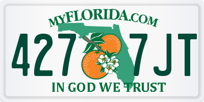 FL license plate 4277JT