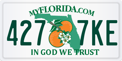 FL license plate 4277KE