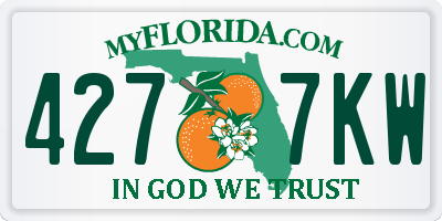 FL license plate 4277KW