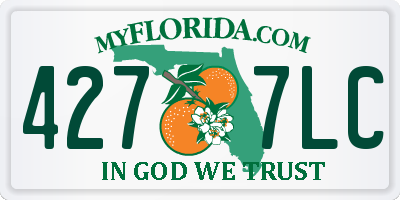 FL license plate 4277LC