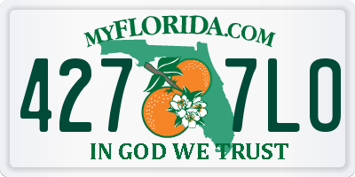 FL license plate 4277LO