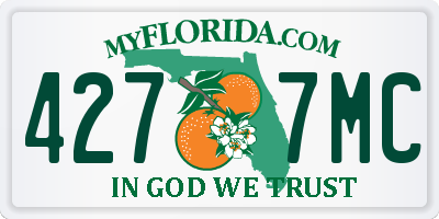 FL license plate 4277MC
