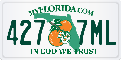 FL license plate 4277ML