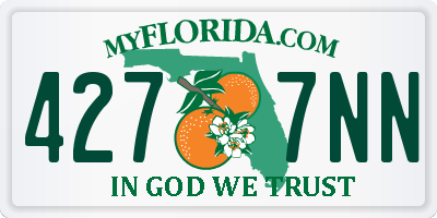 FL license plate 4277NN