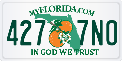 FL license plate 4277NO