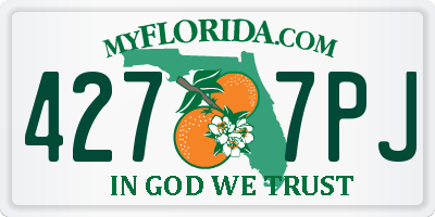 FL license plate 4277PJ