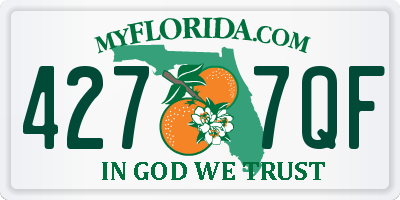 FL license plate 4277QF