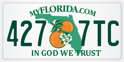 FL license plate 4277TC