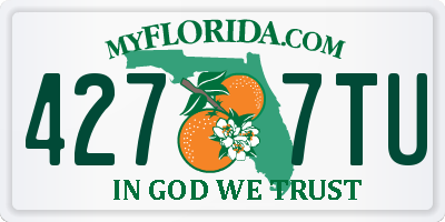 FL license plate 4277TU
