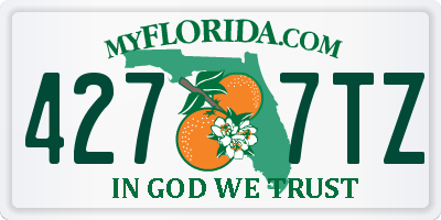 FL license plate 4277TZ