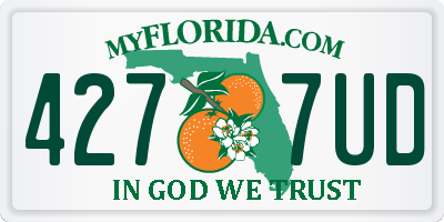 FL license plate 4277UD