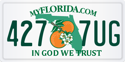 FL license plate 4277UG