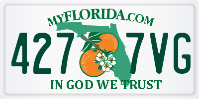 FL license plate 4277VG