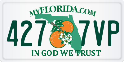 FL license plate 4277VP