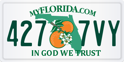 FL license plate 4277VY