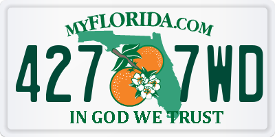 FL license plate 4277WD
