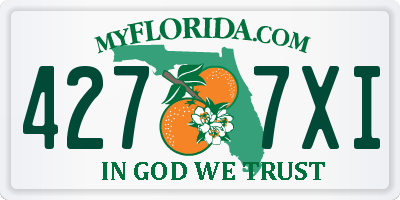 FL license plate 4277XI