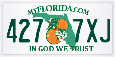 FL license plate 4277XJ
