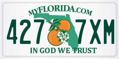 FL license plate 4277XM