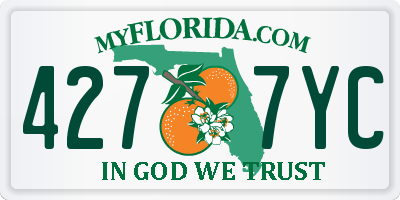 FL license plate 4277YC