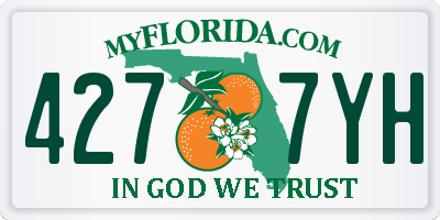 FL license plate 4277YH