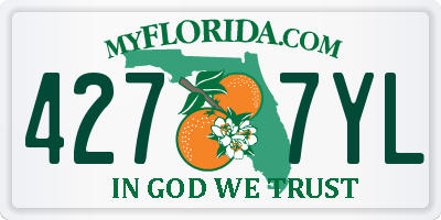 FL license plate 4277YL