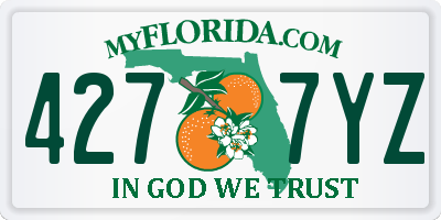 FL license plate 4277YZ
