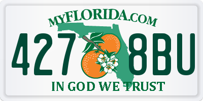 FL license plate 4278BU