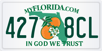 FL license plate 4278CL