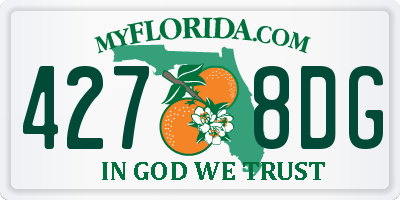FL license plate 4278DG