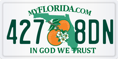 FL license plate 4278DN