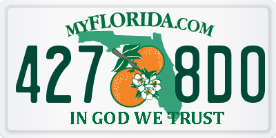 FL license plate 4278DO