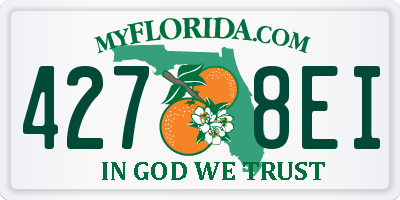 FL license plate 4278EI
