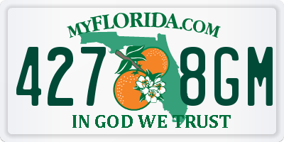 FL license plate 4278GM