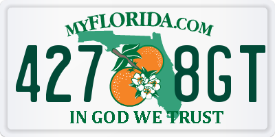 FL license plate 4278GT