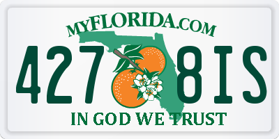 FL license plate 4278IS