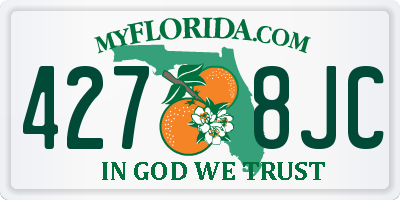 FL license plate 4278JC