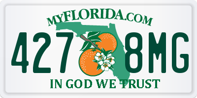 FL license plate 4278MG