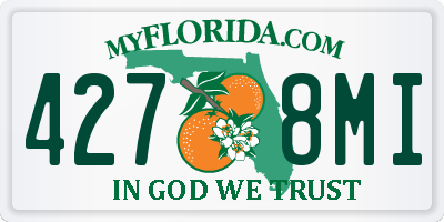 FL license plate 4278MI