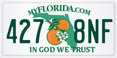 FL license plate 4278NF