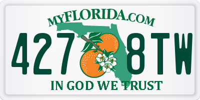 FL license plate 4278TW